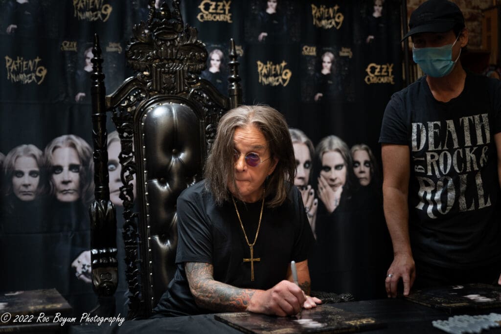 Ozzy Osbourne Patient Number Record Signing Long Beach CA