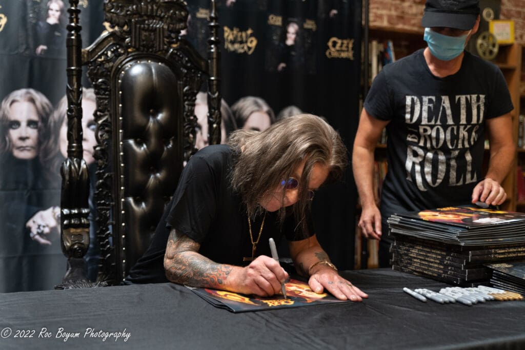 Ozzy Osbourne Patient Number Record Signing Long Beach CA