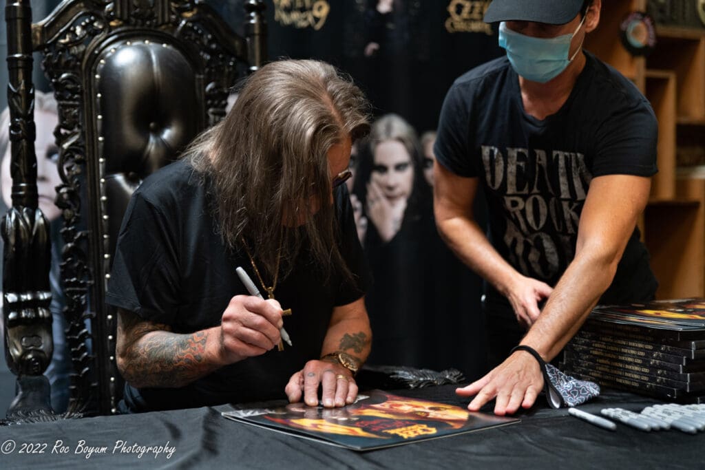 Ozzy Osbourne Patient Number Record Signing Long Beach CA